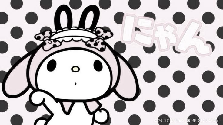 My Melody with polka dots.